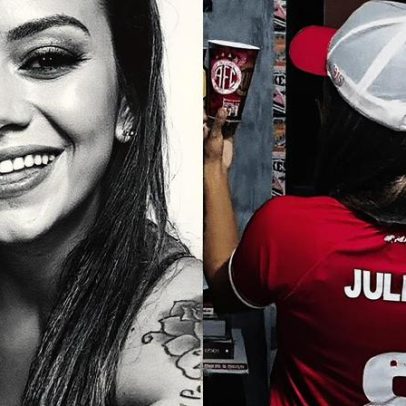 Time de futebol presta homenagem a mulher agredida e celebra sua superação