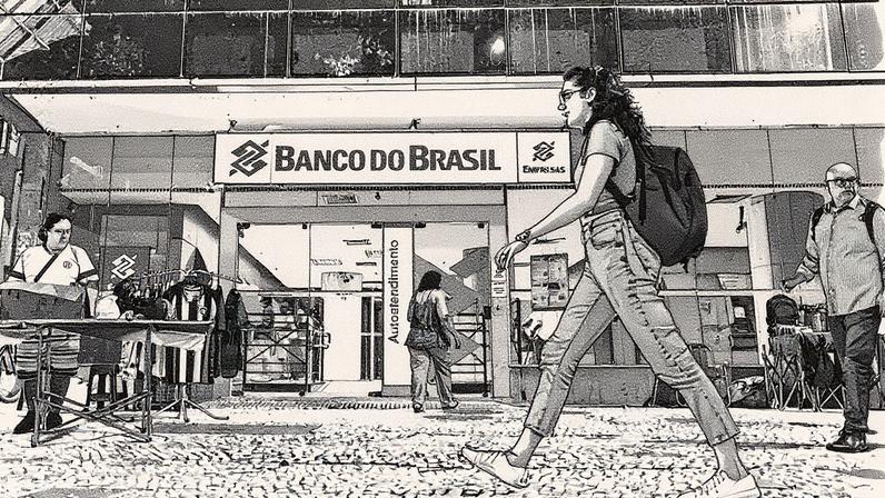 Agência do Banco do Brasil no Rio (Foto: Lucas Landau/Bloomberg)