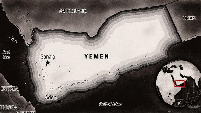 Um mapa localizador do Iémen com sua capital, Sanaa. (Foto: AP Photo)