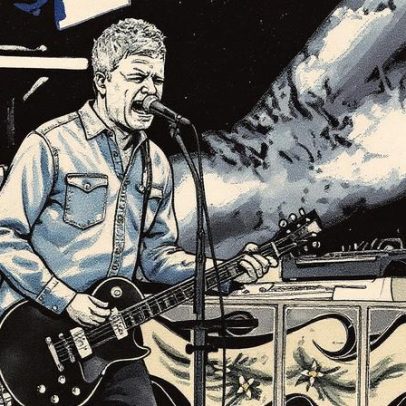 Drones iluminam céu de Chicago na véspera do único show da banda na região
