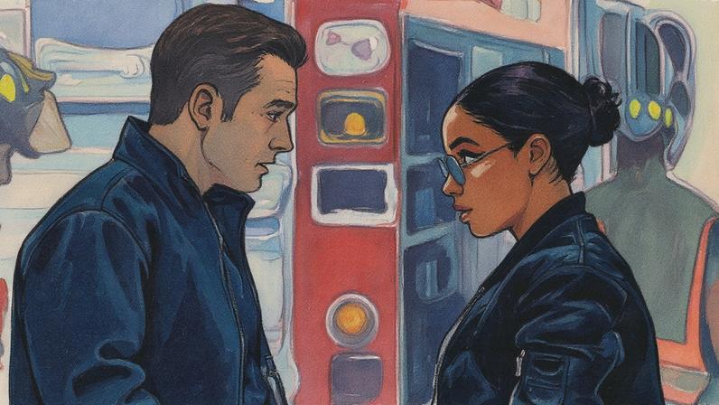 Taron Egerton e Jurnee Smollett, na série 'Smoke'. (Foto: Apple TV+)
