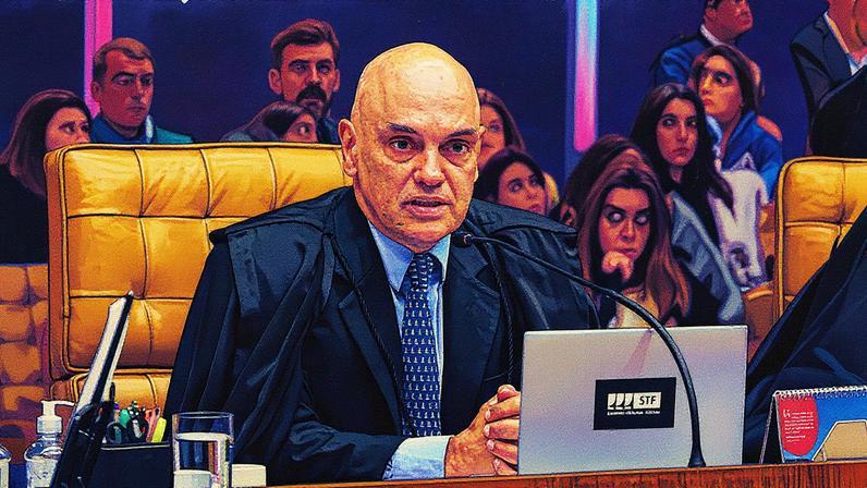 Ministro Alexandre de Moraes durante sessão do STF (Foto: Fellipe Sampaio/STF/13-08-2025)