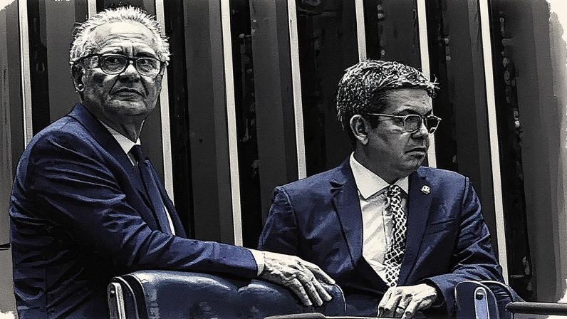 Senadores Renan Calheiros e Randolfe Rodrigues farão parte da CPMI do INSS. Ambos foram personagens importantes da CPI da Pandemia. (Foto: Jefferson Rudy/Agência Senado)