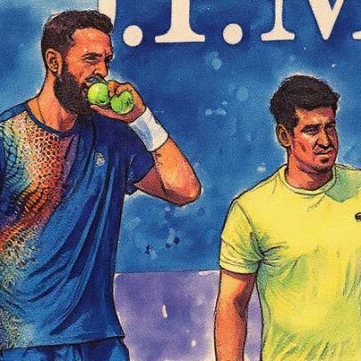 Dupla de Orlando Luz perde chance e é eliminada em torneio de tênis