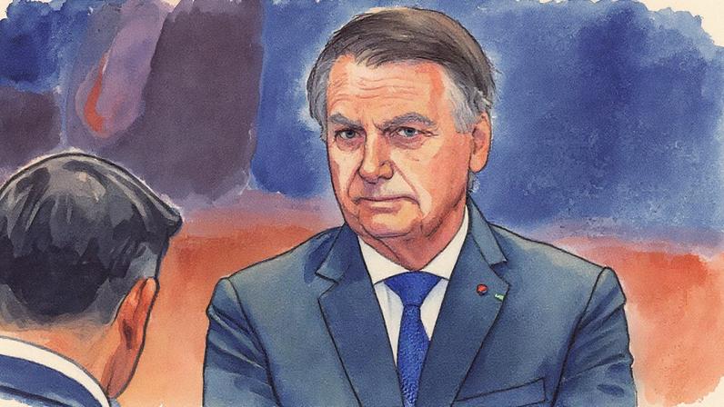 O ex-presidente Jair Bolsonaro no Supremo Tribunal Federal (STF) (Foto: Ton Molina/STF)