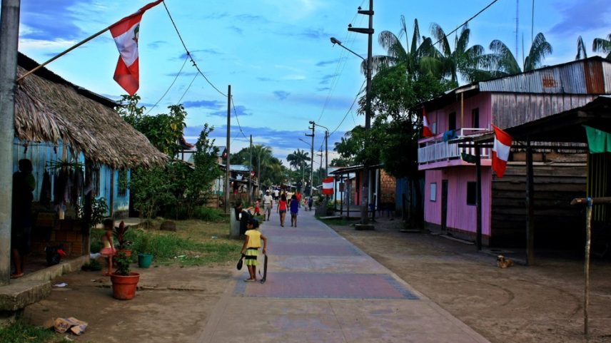 A ilha de Santa Rosa, na tríplice fronteira entre Brasil, Peru e Colômbia (Foto: Governo do Peru)