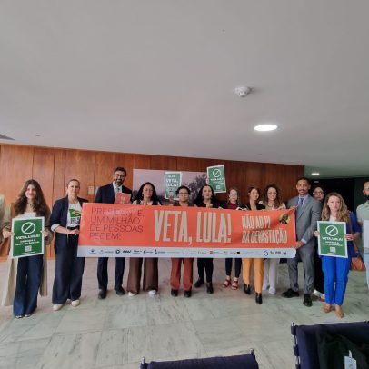 Um milhão de pessoas solicitam veto ao projeto que ameaça o meio ambiente