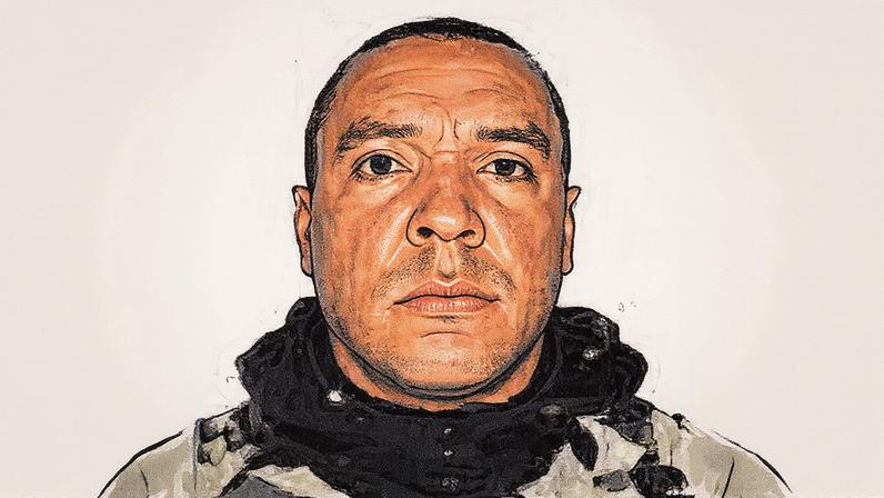 Policial Militar Fabio Almeida, afastado das atividades operacionais após atirar e matar um marceneiro na Zona Sul de São Paulo (Foto: Reprodução)