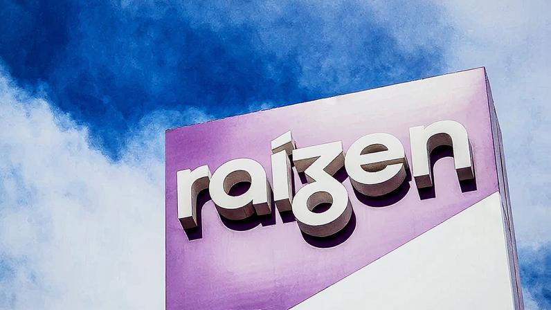 Totem com o logo da Raízen, joint venture da Cosan com a Shell (Foto: Reprodução)