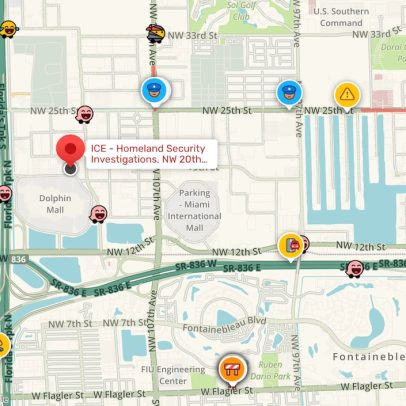 Waze avisa sobre operações do ICE com código 'carretera helada' em estradas