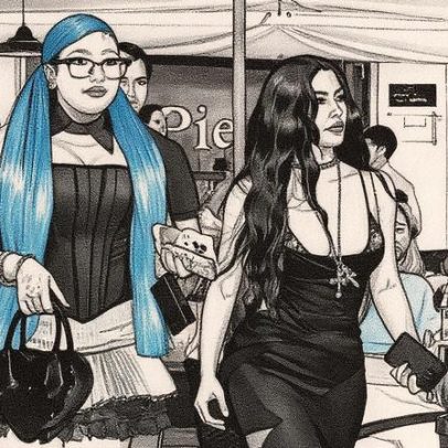Kim Kardashian é criticada por permitir que North West use corset em viagem familiar