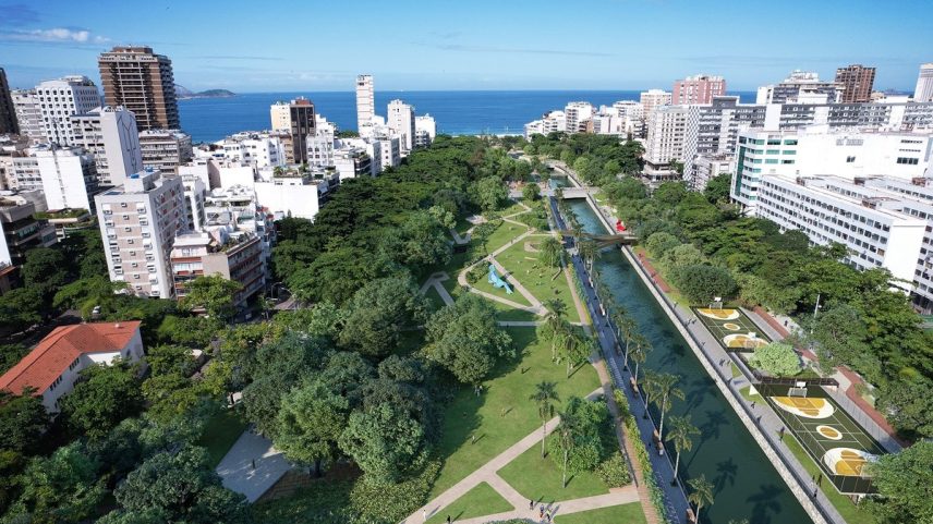 Projeção em 3D do projeto de revitalização do Parque Jardim de Alah (Foto: Divulgação/Rio + Verde)