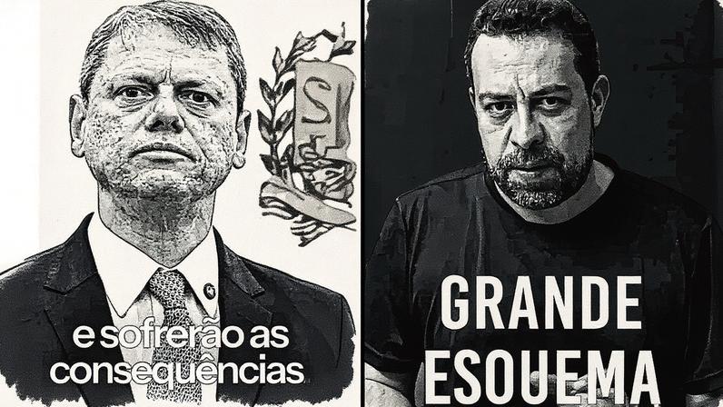 Tarcísio e Boulos trocam indiretas nas redes sociais (Foto: Reprodução/Instagram)