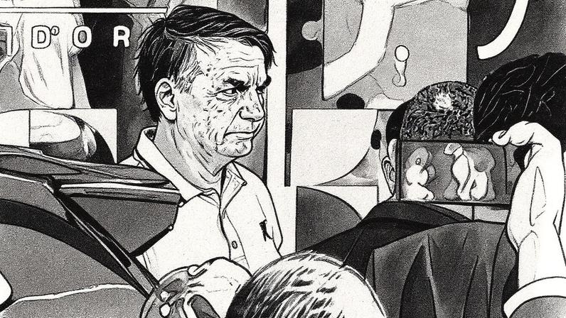 O ex-presidente Jair Bolsonaro no hospital DF Star em 16 de agosto para a realização de exames (Foto: PEDRO LADEIRA/Pedro Ladeira - 16.ago.25/Folhapress)