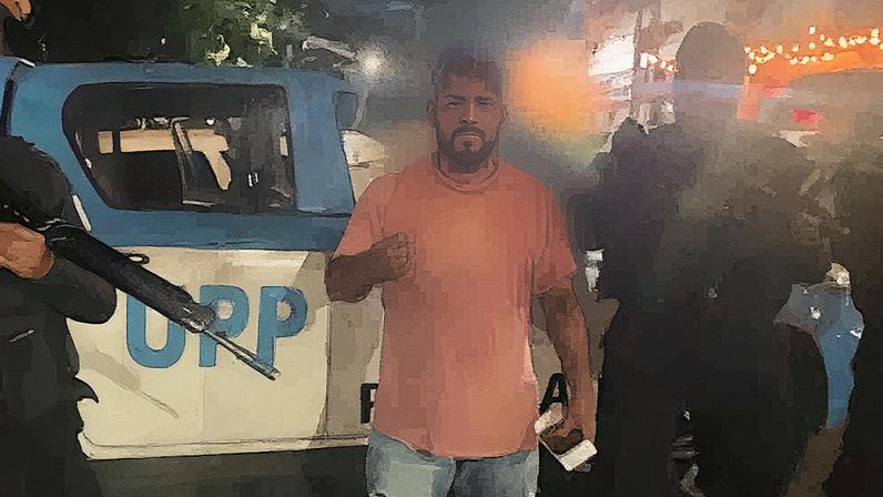 Homem foi resgatado por policiais militares da UPP após tentativa de sequestro relâmpago em Manguinhos (Foto: Reprodução/Instagram)