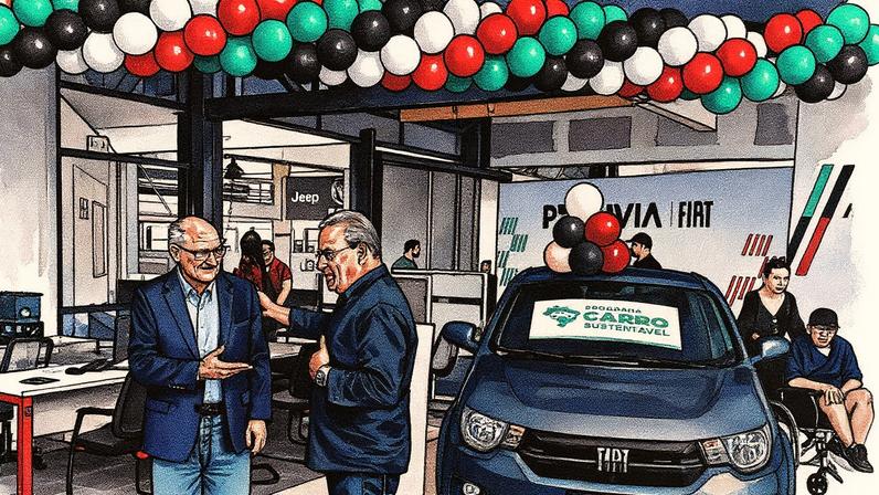 Vice-presidente Geraldo Alckmin visita concessionária em Brasília para falar sobre programa Carro Sustentável (Foto: Raphael Di Cunto/Folhapress)