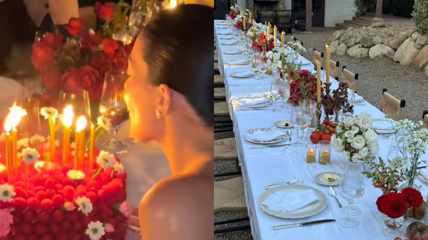 A festa foi organizada por Kendall Jenner, que cuidou de cada detalhe da recepção (Foto: Reprodução/Redes sociais)