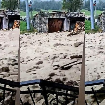 Tempestade provoca deslizamento de terra devastador no norte da Itália