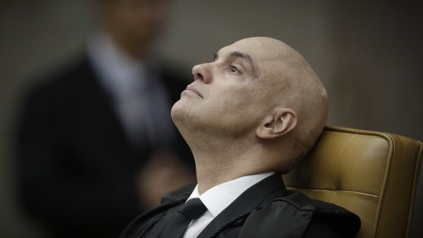 Alexandre de Moraes na sessão de retorno do recesso (Foto: Cristiano Mariz/Agência O Globo)