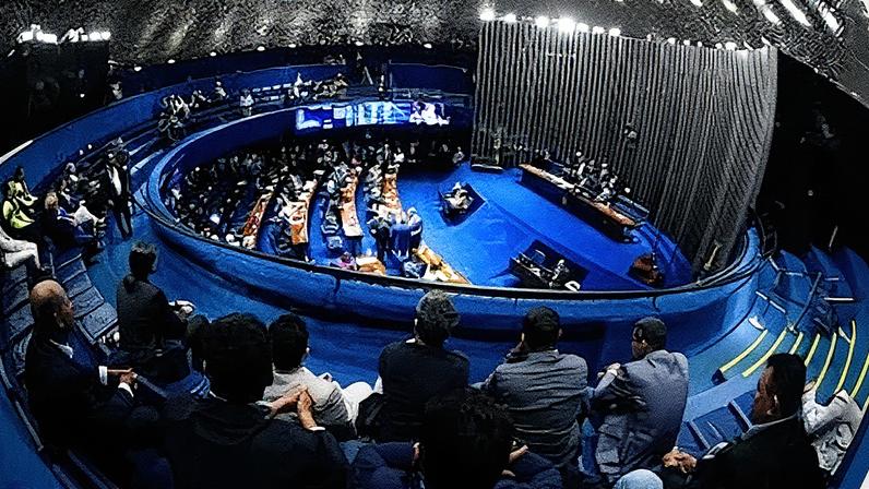 O Plenário do Senado durante as votações desta quarta-feira. (Foto: Marcos Oliveira/Agencia Senado)