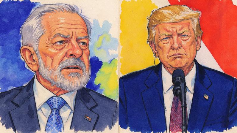 O presidente do Brasil, Luiz Inácio Lula da Silva, e o presidente dos Estados Unidos, Donald Trump (Foto: Wilton Junior/ Estadão e Alex Brandon/AP)