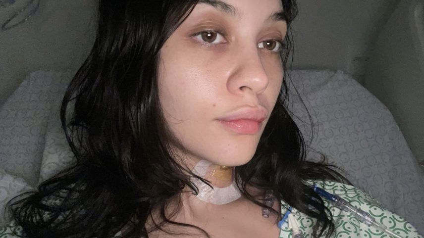 Luiza perdeu metade do pulmão esquerdo por causa do câncer (Foto: Arquivo pessoal)