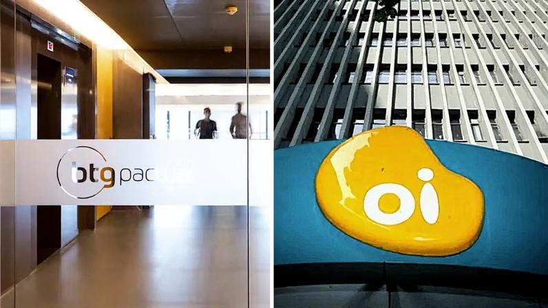 BTG e Oi estão em rota de colisão no processo de recuperação judicial da operadora nos EUA (Foto: Montagem)