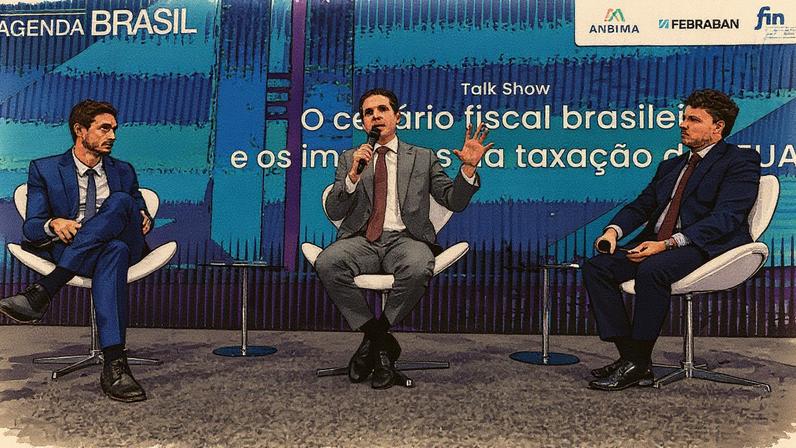 Presidente da Câmara Hugo Motta durante evento Agenda Brasil (Foto: Cristiano Mariz/O Globo)