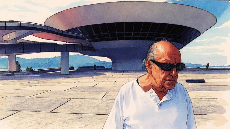 Oscar Niemeyer é um dos signatários de atas do Instituto — Foto: Reprodução