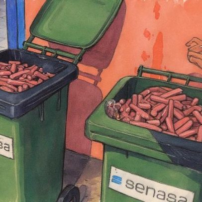 Mais de 100 quilos de salsicha brasileira são confiscados na fronteira com a Argentina
