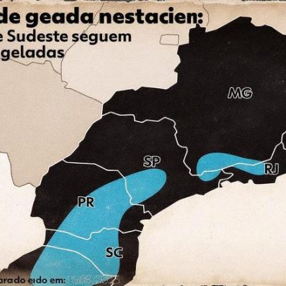Frio intenso persiste no Sul e Sudeste, enquanto o restante do Brasil enfrenta calor e chuvas