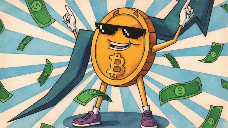 Bitcoin a US$ 1 milhão e memecoins com valorização de 30.000% em criptomoedas (Foto: Reprodução)