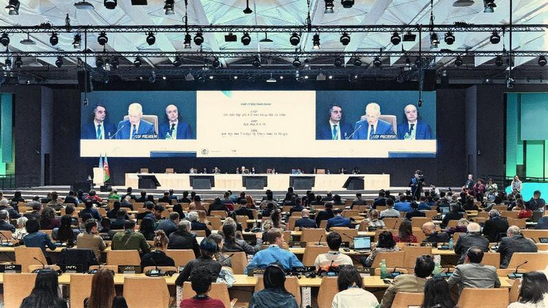 Encerramento da Conferência do Clima COP29 em Baku, em 23 de novembro de 2024 (Foto: STRINGER/AFP)