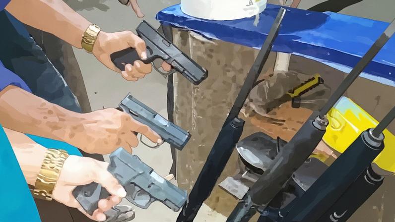 Fortemente armada, facção criminosa brasileira tomou garimpo na Guiana Francesa (Foto: Reprodução)