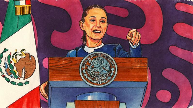 Claudia Sheinbaum: presidente do México está sob pressão do governo dos Estados Unidos (Foto: AFP)