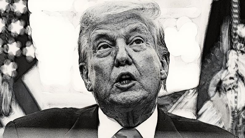 O presidente americano, Donald Trump, durante coletiva de imprensa no Salão Oval da Casa Branca (Foto: AP Photo/Alex Brandon)