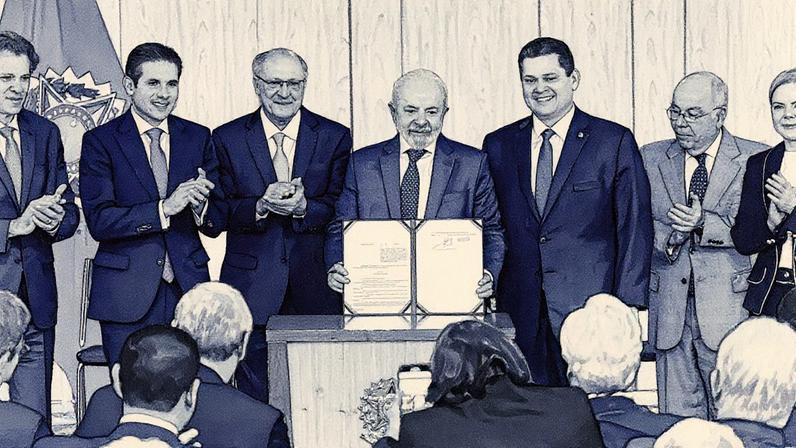 Uma semana depois de o tarifaço imposto pelos Estados Unidos aos produtos brasileiros entrar em vigor, o presidente da República Luiz Inácio Lula da Silva anunciou nesta quarta-feira, 13, as medidas do chamado 'plano de contingência' (Foto: WILTON JUNIOR)