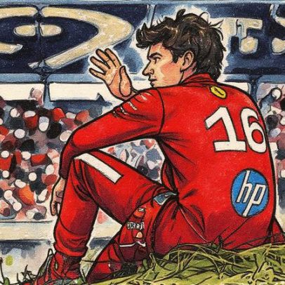 Leclerc e Norris viralizam ao relaxar no gramado após abandonos na corrida