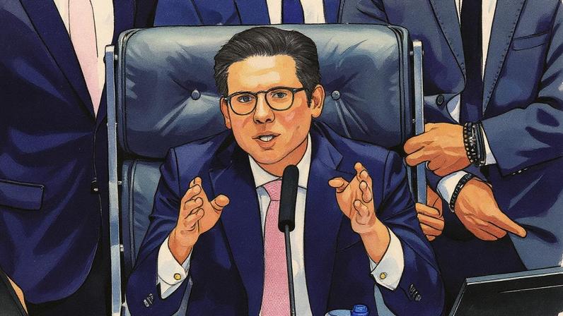 Presidente da Câmara dos Deputados, Hugo Motta, momentos após reassumir a cadeira de presidente, na última quarta (Foto: Pedro Ladeira - 6.ago.2025/Folhapress)