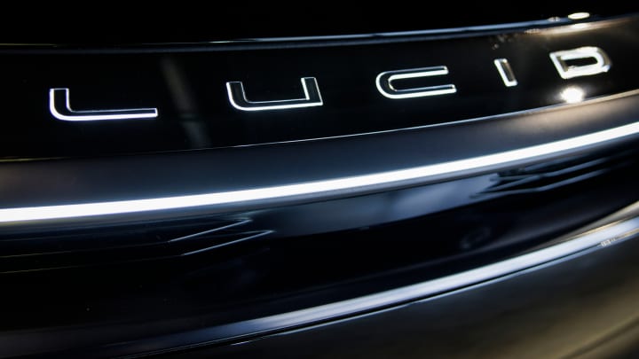 Veículo elétrico Lucid Air no showroom da empresa em Tysons, Virginia, EUA, no sábado, 17 de fevereiro de 2024. (Foto: Samuel Corum | Bloomberg | Getty Images)