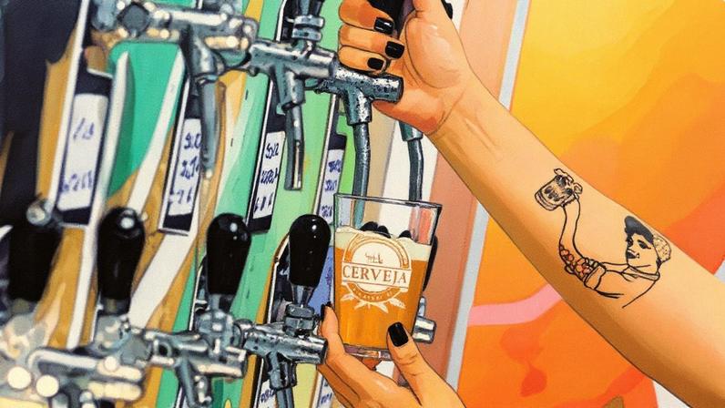 Chope servido no Festival Brasileiro da Cerveja, em Blumenau (Foto: Divulgação)