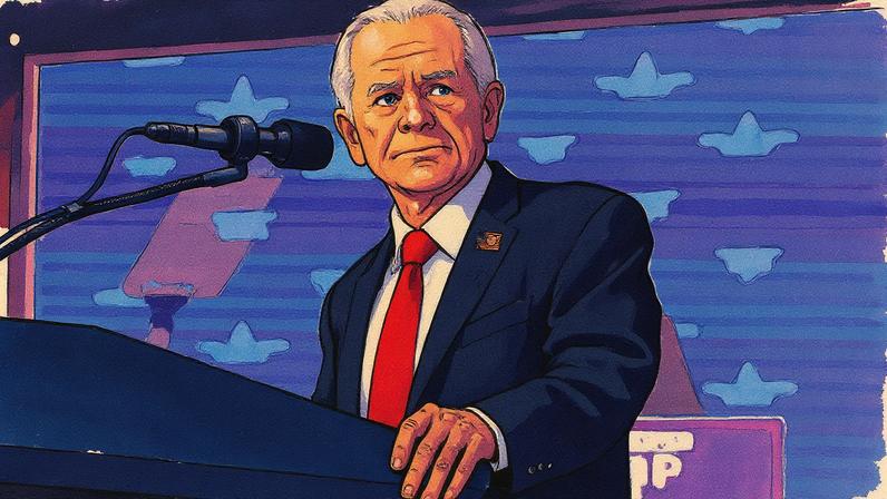 Peter Navarro em Concord, Carolina do Norte (Foto: REUTERS/Brian Snyder)