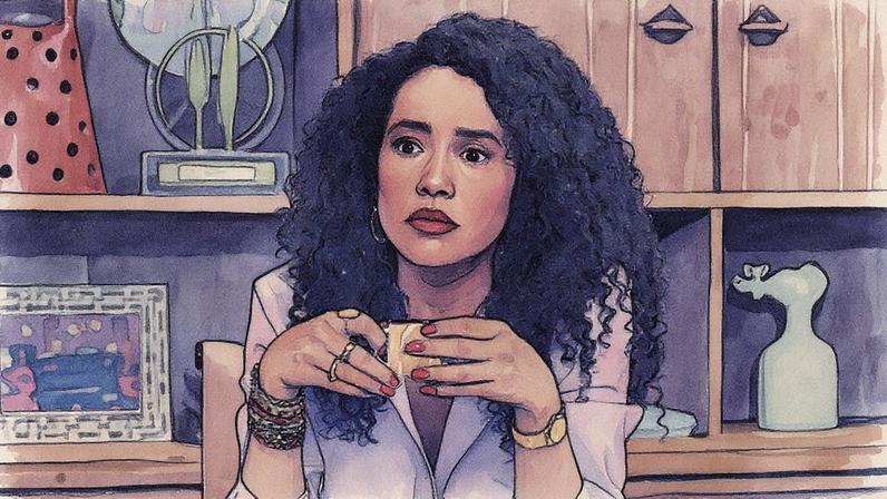 Raquel, personagem interpretada por Taís Araujo, em cena da novela Vale Tudo (Foto: Reprodução)
