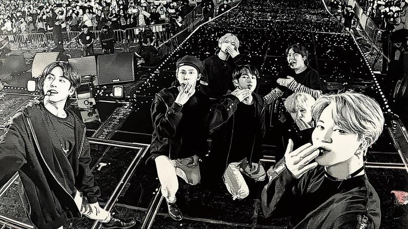 BTS lançou um trailer colorido e enérgico de um minuto para as próximas exibições do 'BTS Movie Weeks' de seus quatro filmes de concertos ao vivo. (Foto: Reprodução)
