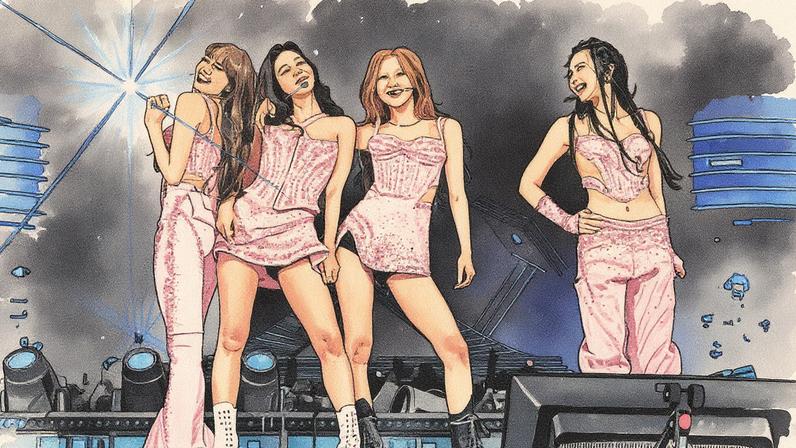 BLACKPINK homenageou adequadamente as Spice Girls durante a noite de encerramento de sua apresentação de duas noites no Wembley Stadium, em Londres. (Foto: Reprodução)