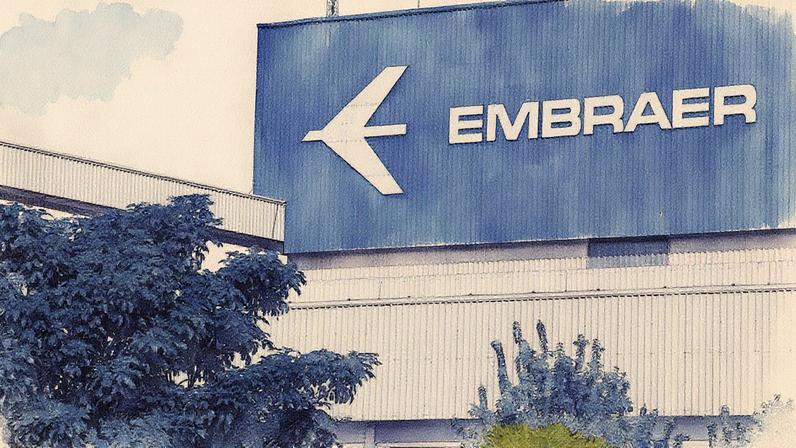 A Embraer, com sua relevância para o mercado norte-americano de aviação regional, ficou de fora das tarifas extras dos EUA sobre o Brasil (Foto: Victor Moriyama/Bloomberg)