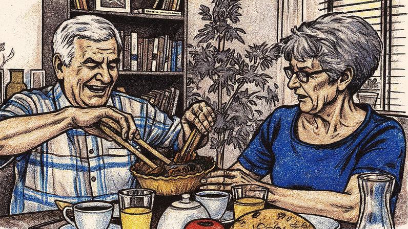 Idosos comendo (Foto: Freepik)