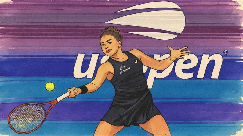 Jasmine Paolini em ação em sua estreia no US Open (Foto: Amber Searls - 24.ago.25/Imagn Images via Reuters Connect)