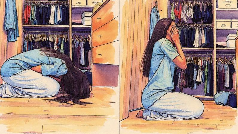 Vídeo de Adriana Sant’Anna de joelhos e chorando gera polêmica nas redes (Foto: Reprodução Instagram)