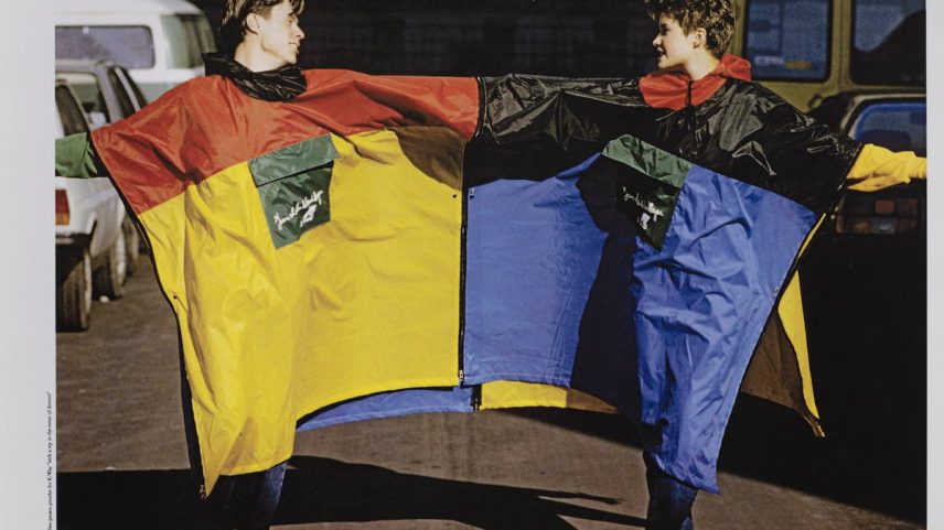 Colaboração da K-Way com Jean-Charles de Castelbajac, 1986. (Foto: BasicNet)
